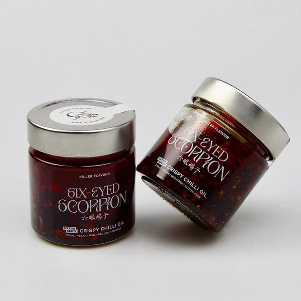 SixEyed Scorpion Extra Spicy Crispy Chilli Oil Eastern Hill General Supplies