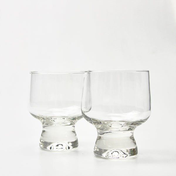 Vintage Bubble Stem Wine Glass