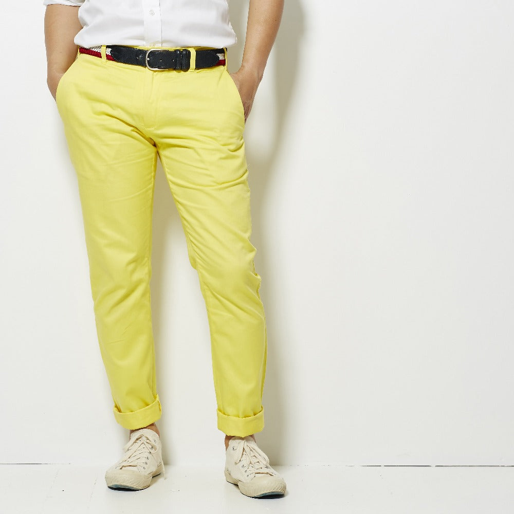 Footage Slim Chino Pants - Yellow