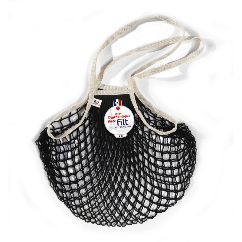 Net Shopping Bag - Noir/Ecru