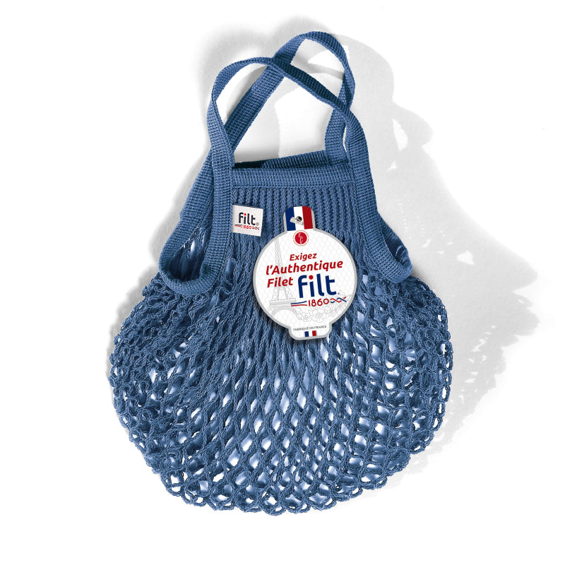 Petit Net Shopping Bag - Bleu Jean