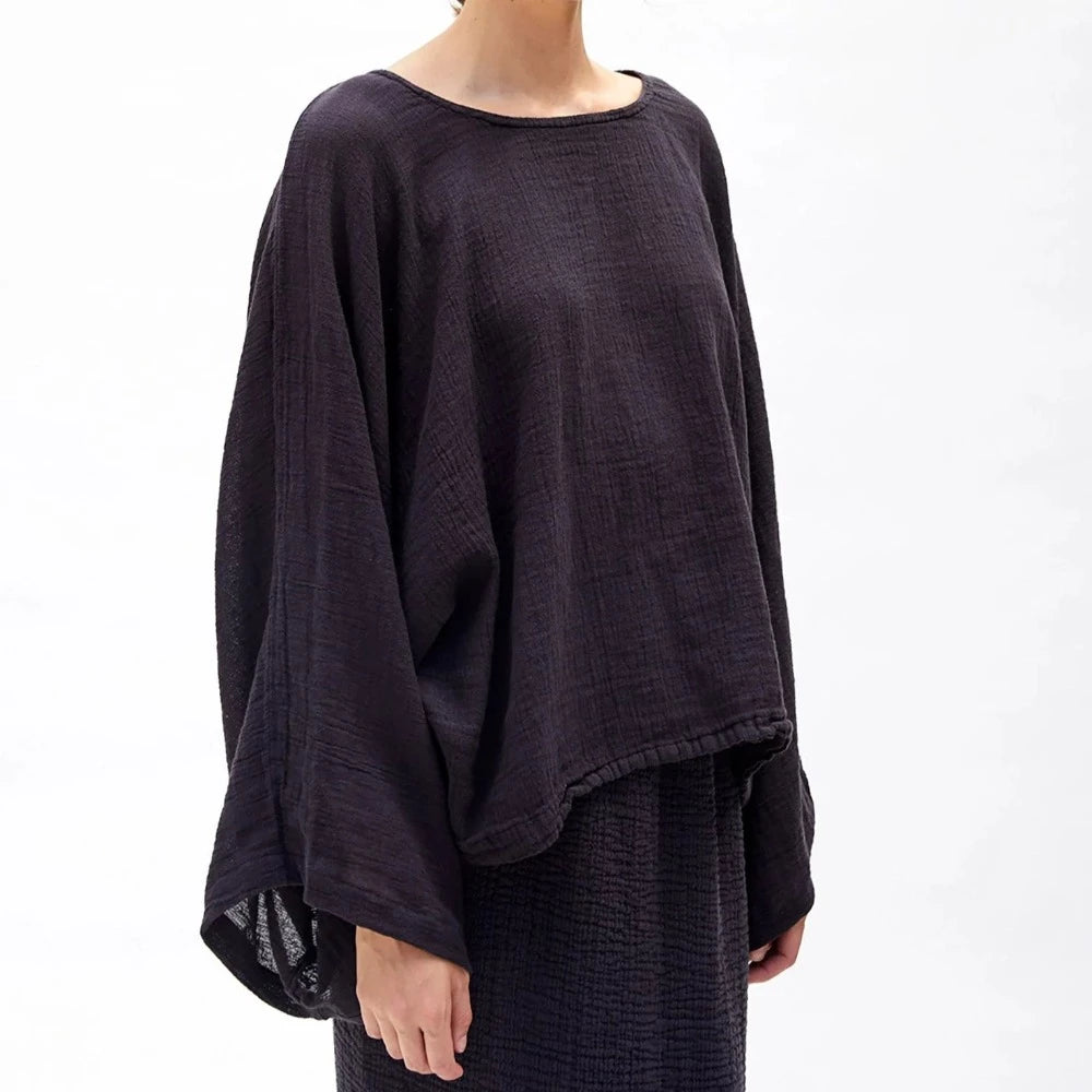 Black Crane Rec Top Black
