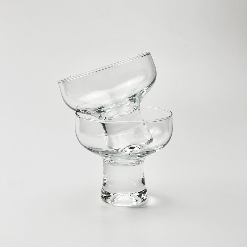 Vintage Bubble Glass Coupe