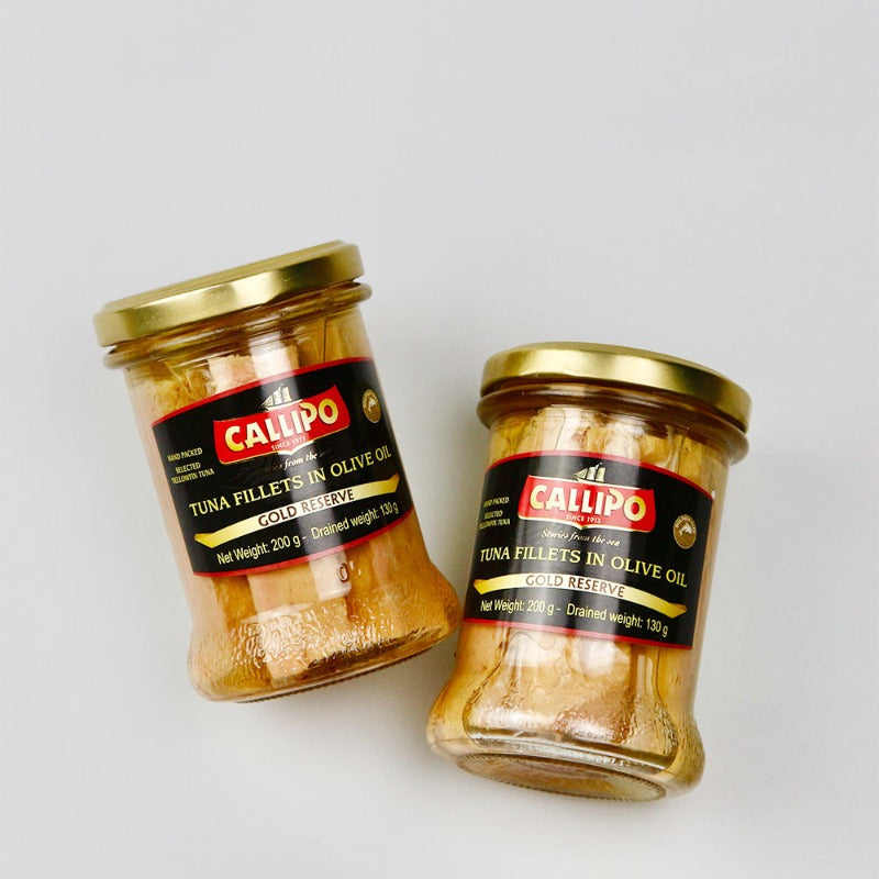 Callipo Tuna Fillets in Glass Jar - Gold Reserve