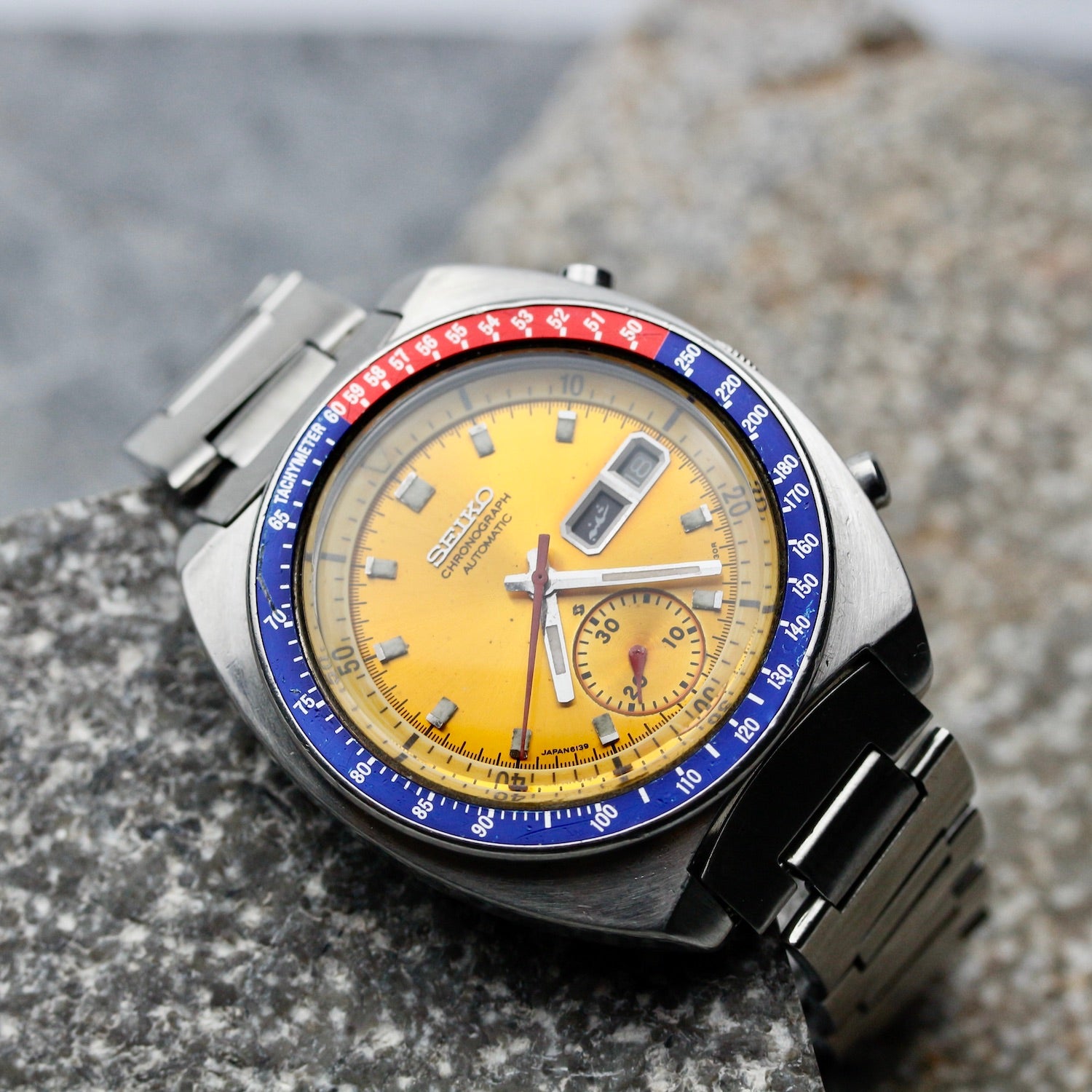 Vintage Seiko Pogue 6139 Chronograph Watch