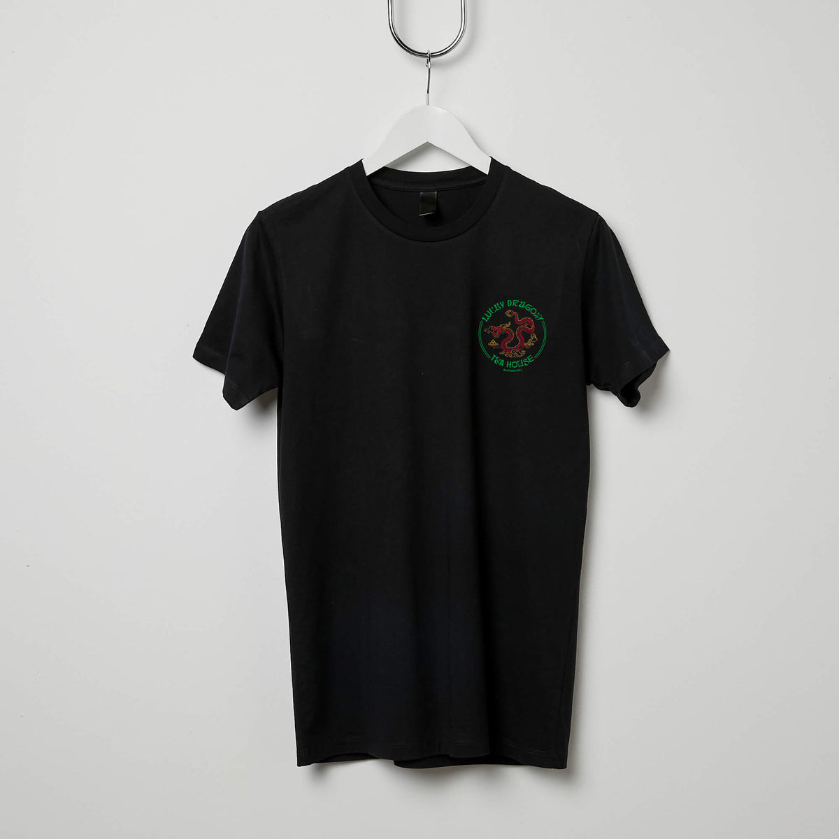 Lucky Dragon Tea House Tee - Black/Multi