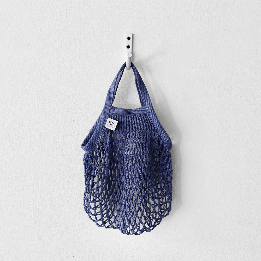 Filt Small Netted Bag Bleu Jean filled with oranges