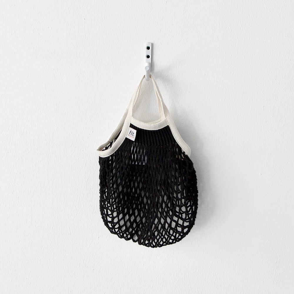 Filt Mini Netted Bag Noir Ecru