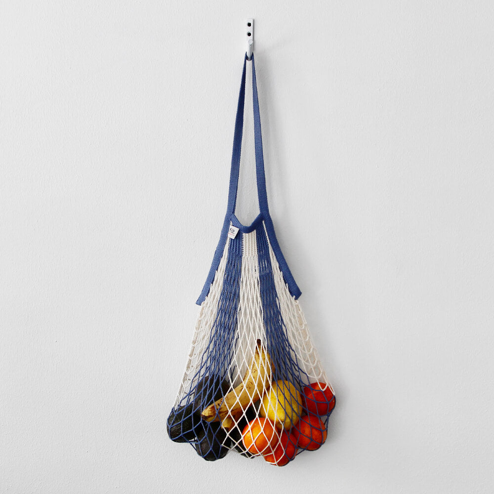 Filt Netted Bag  Bleu Ecru