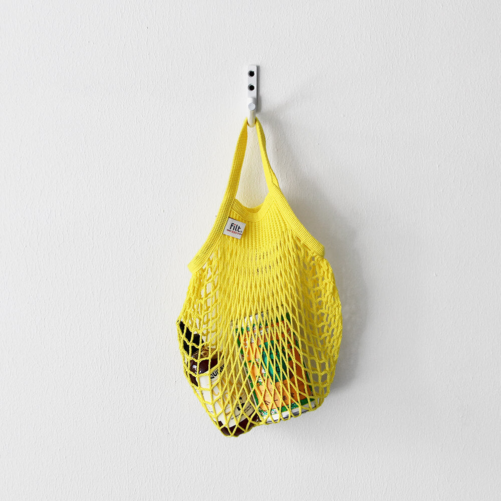 Filt Netted Shopping Bag Jaune Solarium