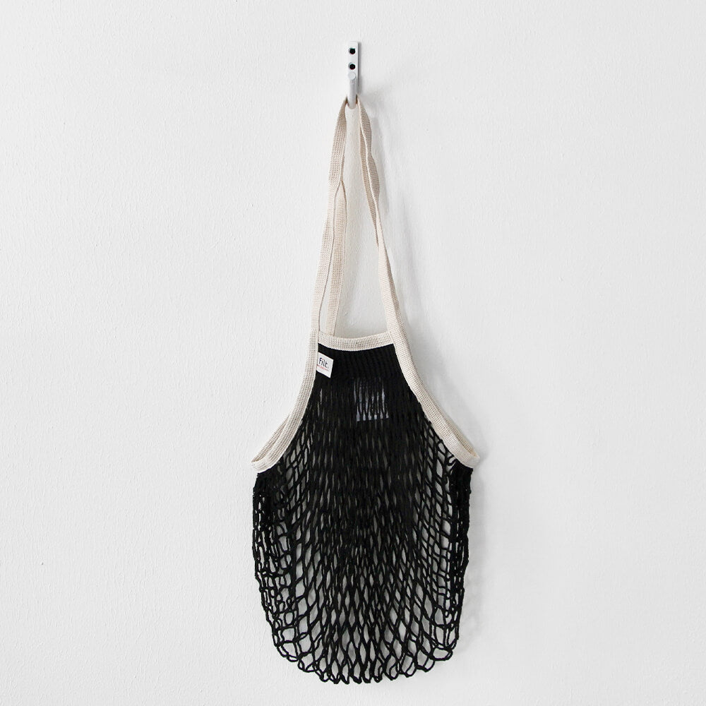 Filt Netted Bag Noir Ecru
