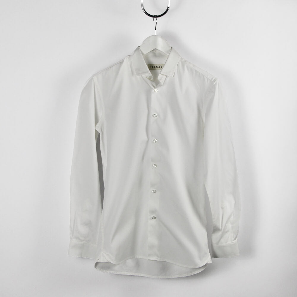 Footage 003 Slim Dress Shirt in White