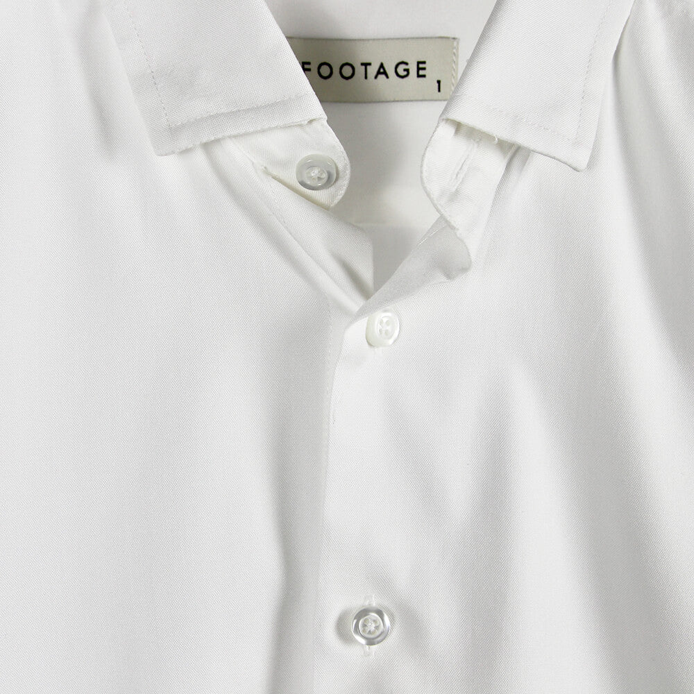 Footage 003 Slim Dress Shirt in White