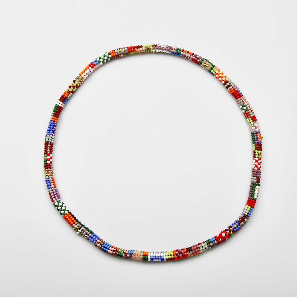 Handmade Japanese and Vintage Beaded Necklace