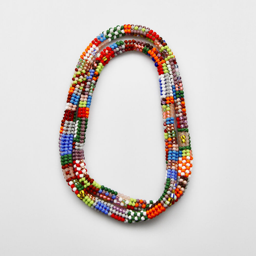 Handmade Japanese and Vintage Beaded Necklace