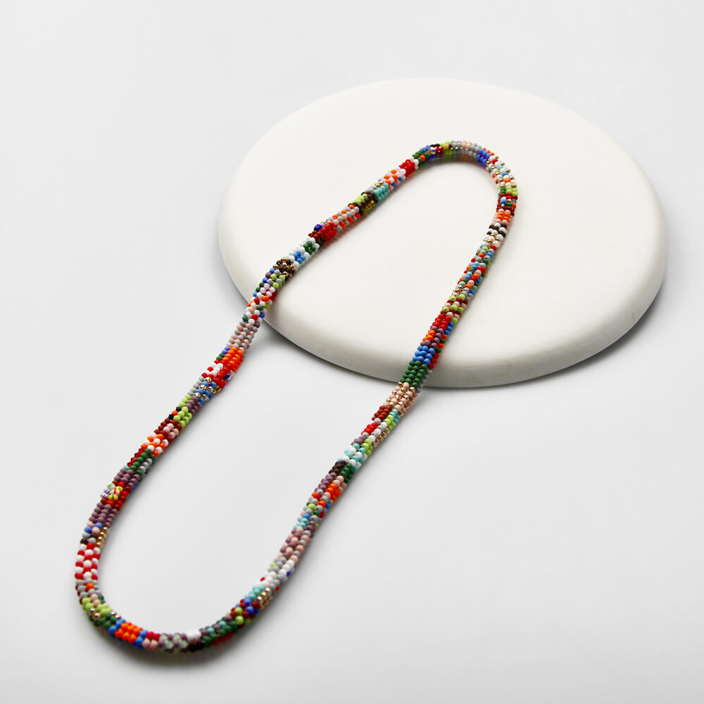 Handmade Japanese and Vintage Beaded Necklace