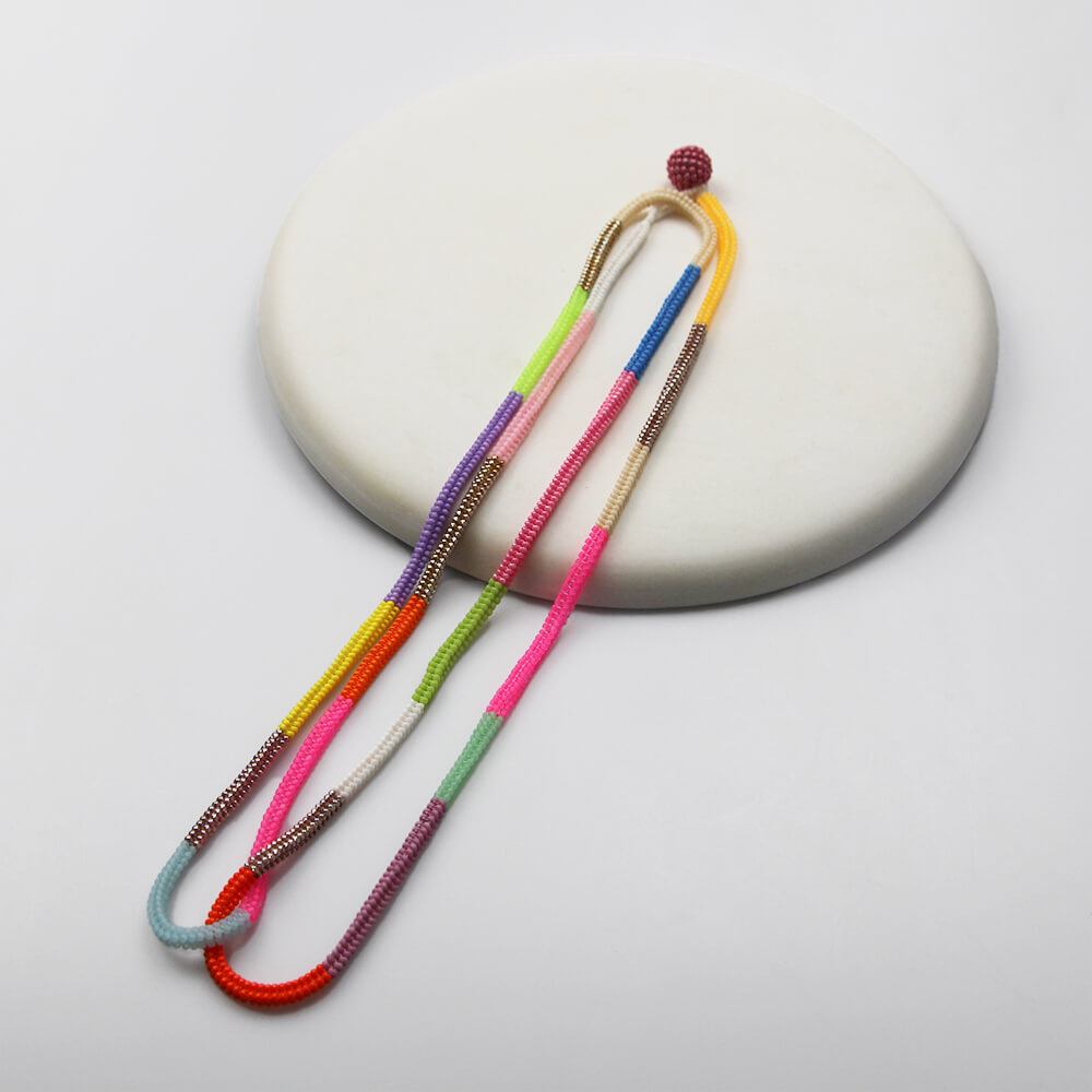 GogoDom Japanese Glass Beaded Necklace