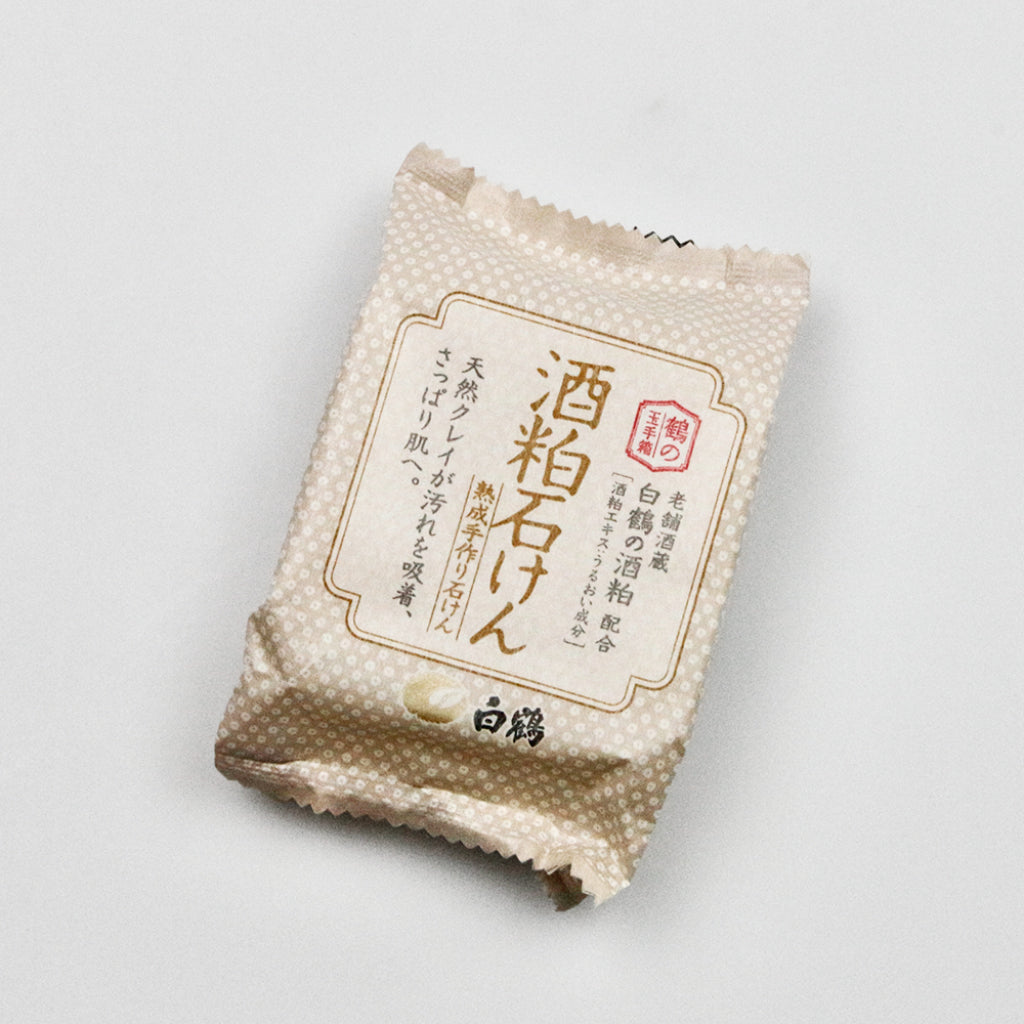 Hakutsuru Tsuru no Tamatebako Sakekasu Clay Soap