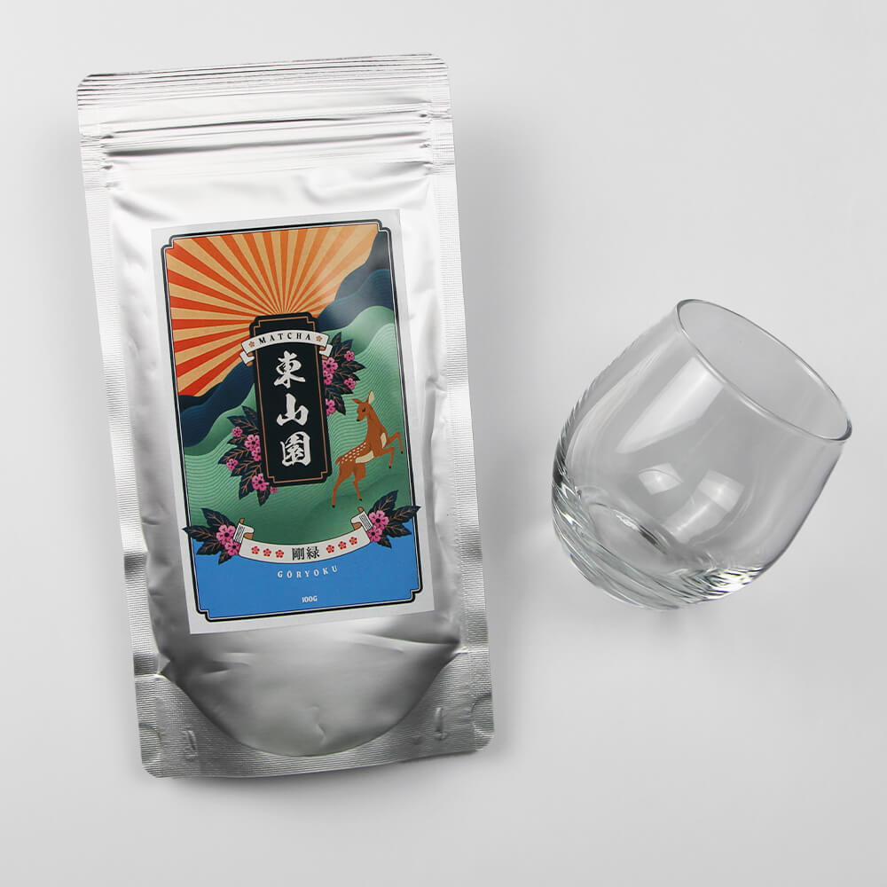 Higashiyamaen First Foray Matcha Set with Glass Tumbler