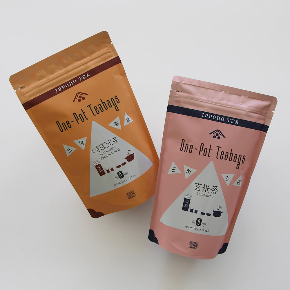 Ippodo Tea One Pot Teabags Kuki Hojicha and Genmaicha