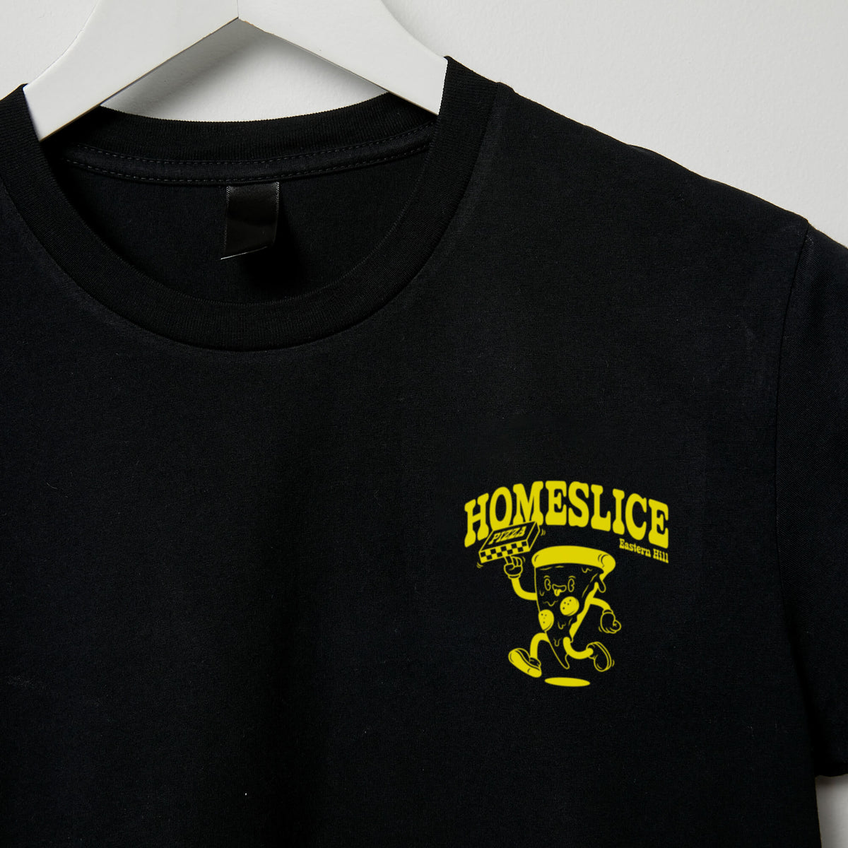 Homeslice Tee - Black/Yellow