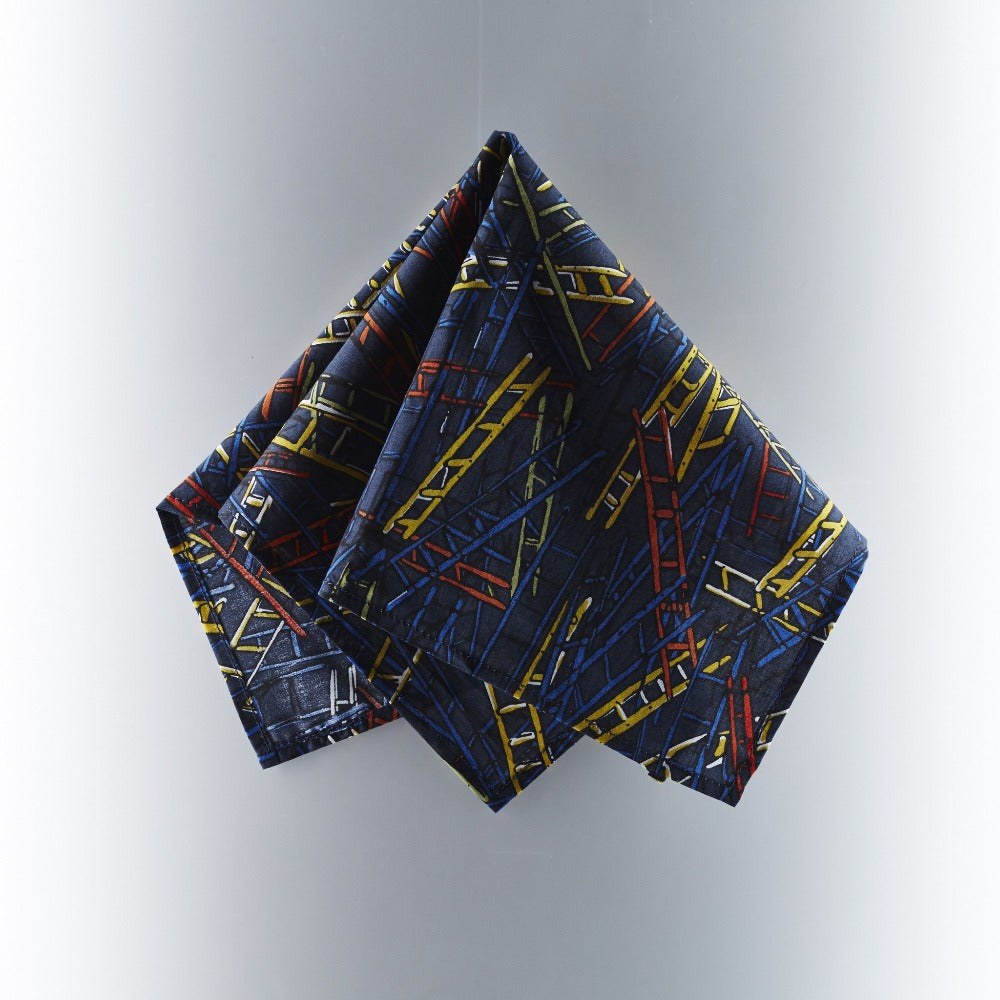 Footage Pocket Square - Liberty London Art Fabric