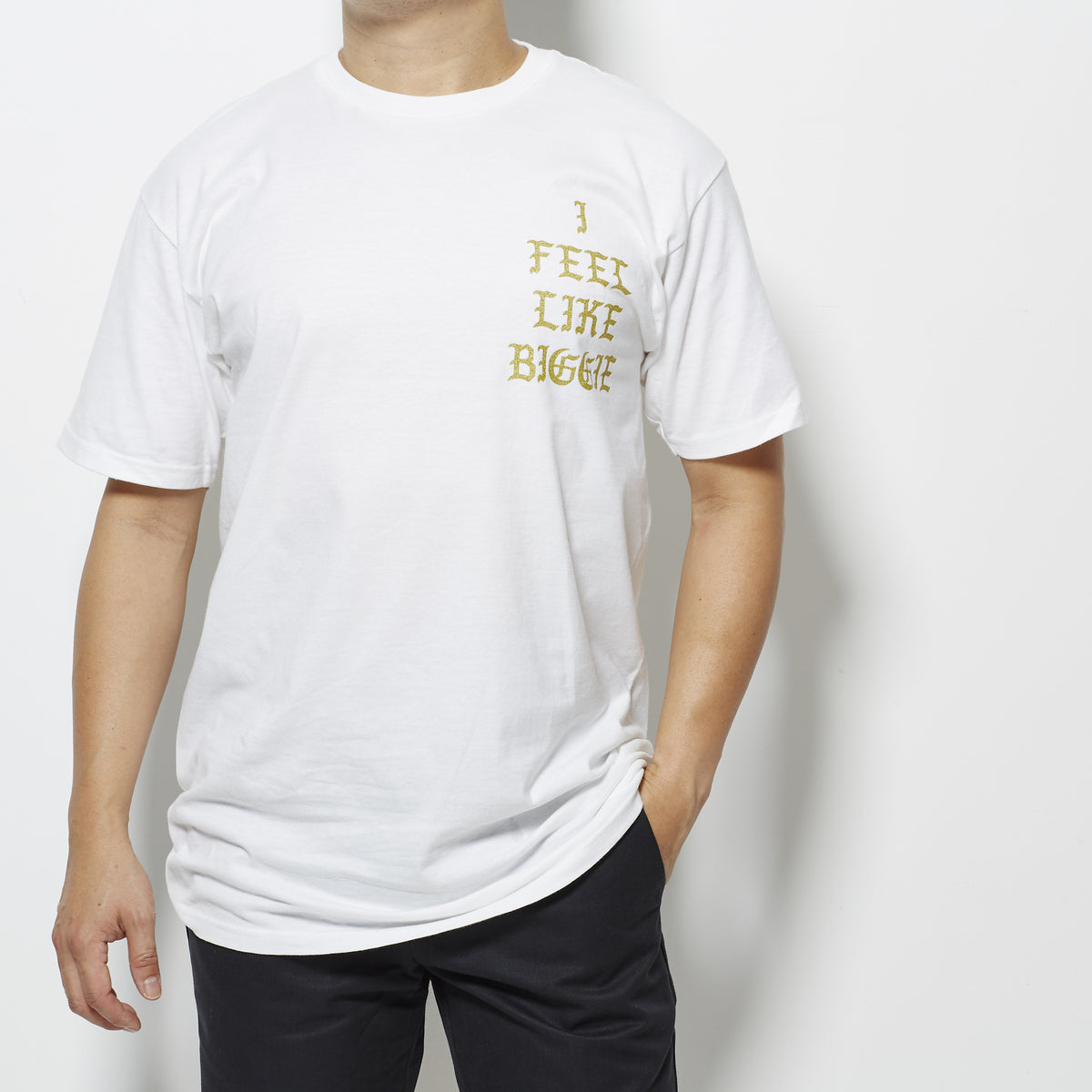 For The Homies Hypnotize (I Feel Like Biggie) Tee - White/Gold