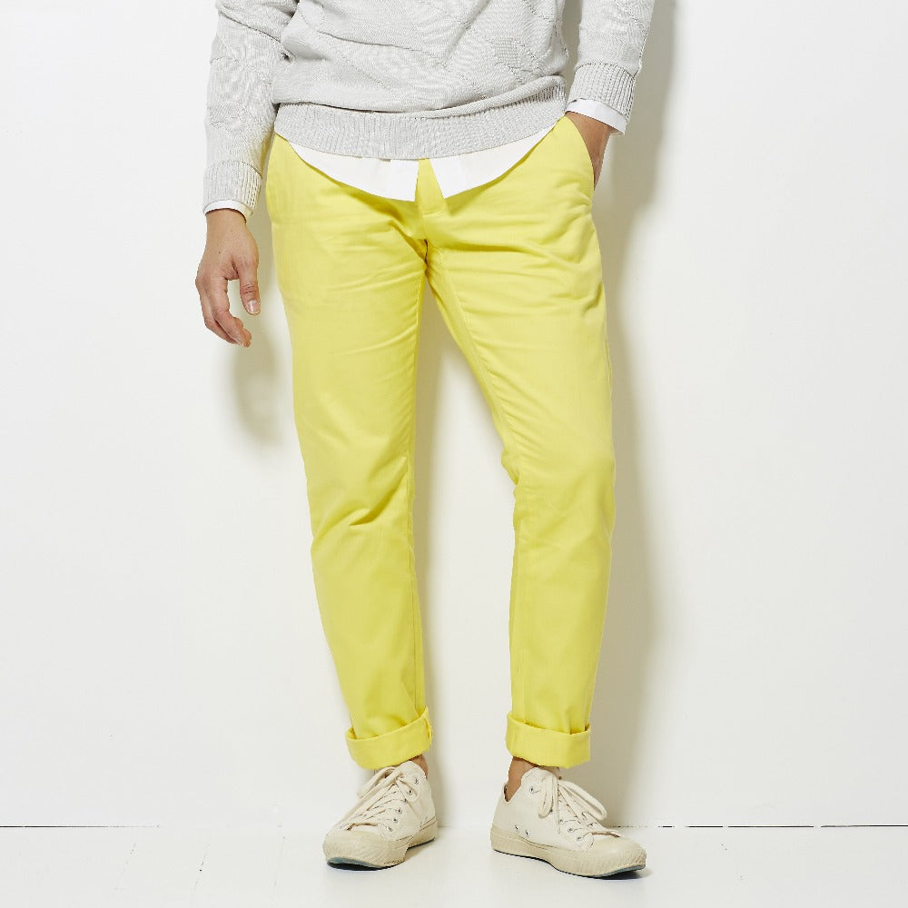 Footage Slim Chino Pants - Yellow