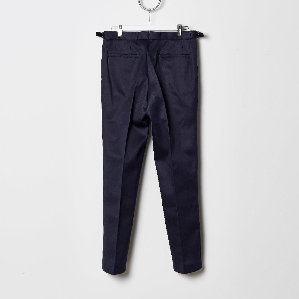 Footage 002 Pants - Mid Rise Trousers with Side Tab Adjusters in Navy