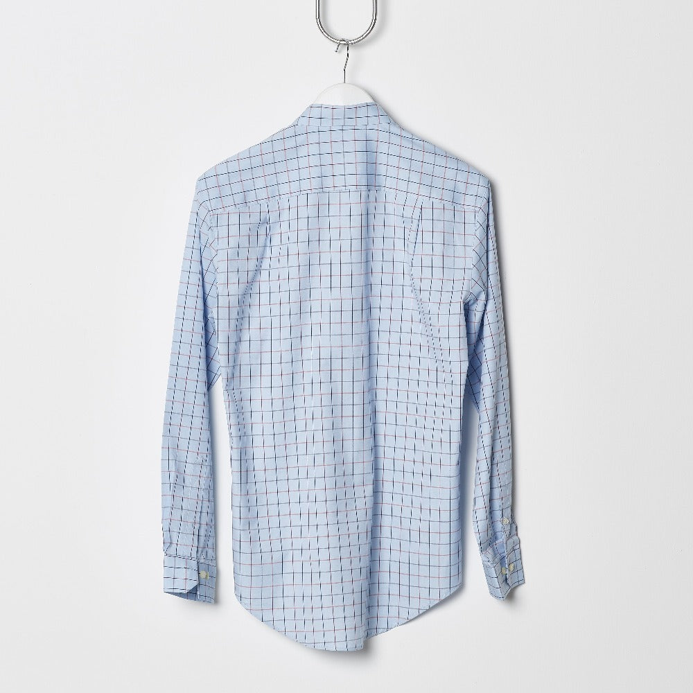 Footage 001 Shirt - Blue/Rust Check