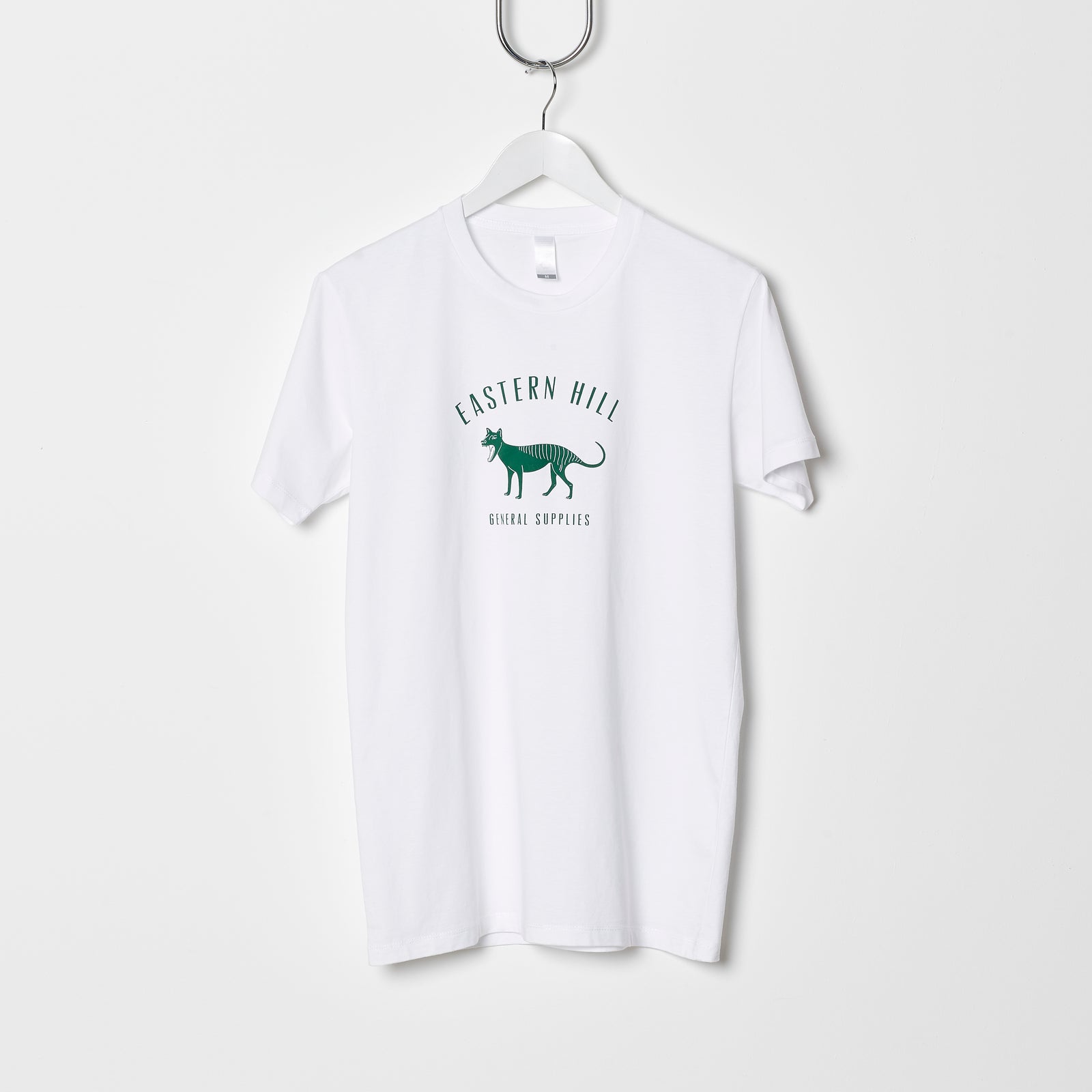 Eastern Hill General Supplies Logo Tee - White/British Racing Green