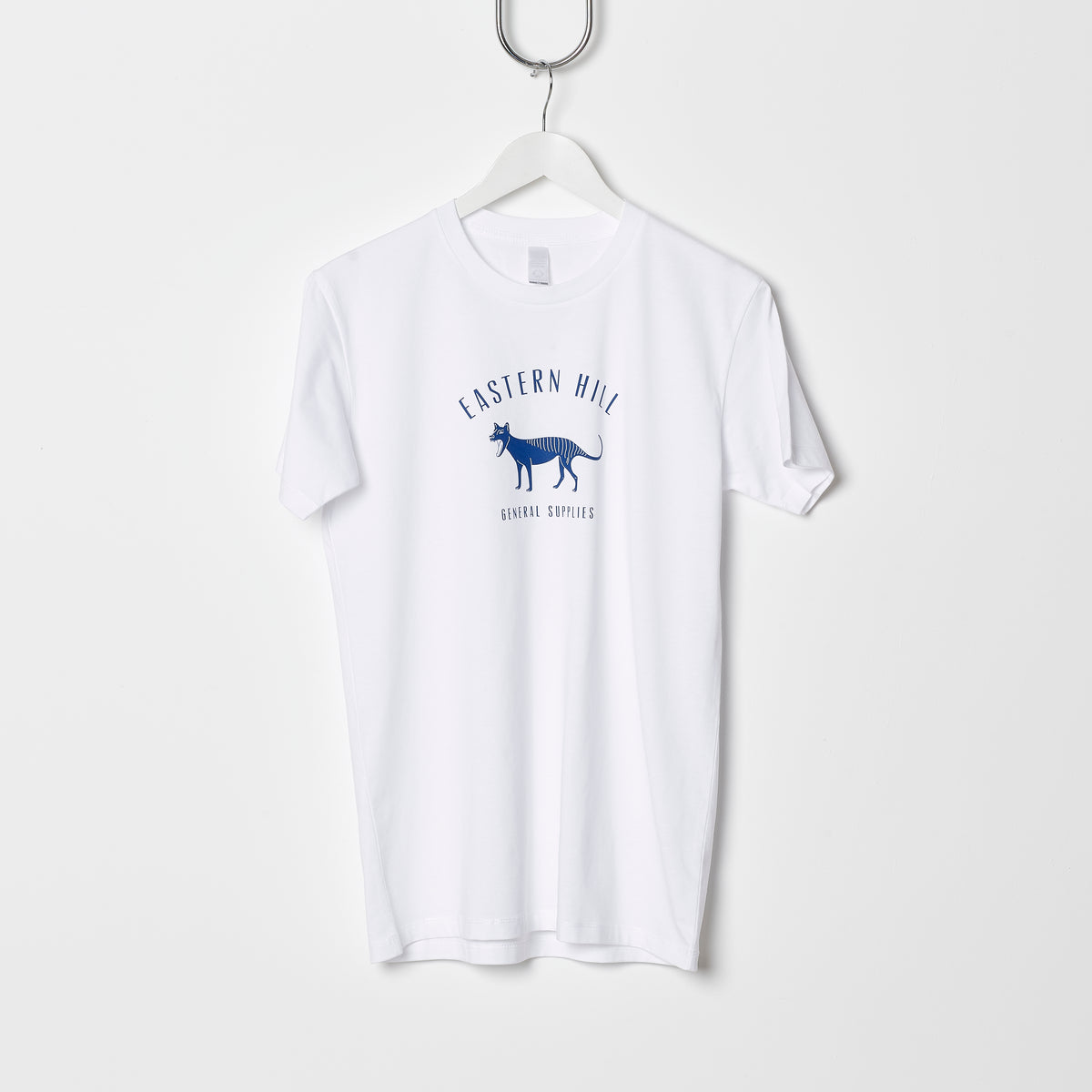 Eastern Hill General Supplies Logo Tee - White/Winchester Blue