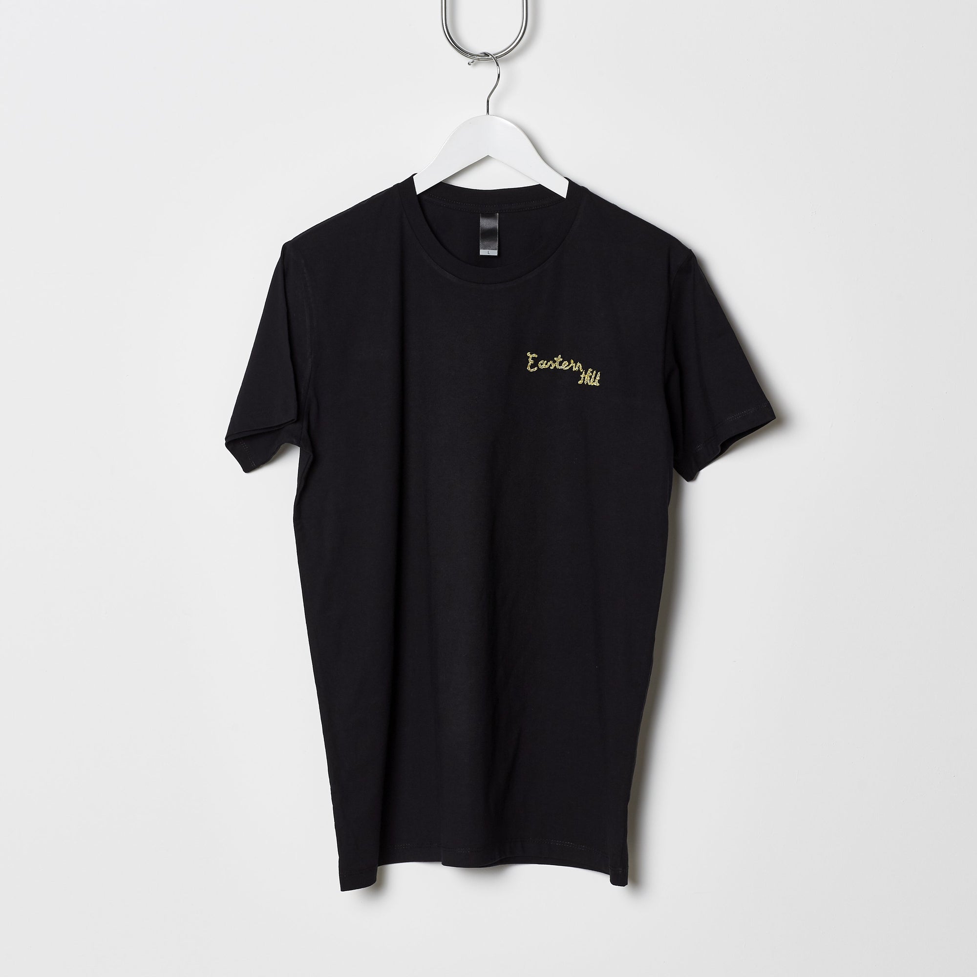 Eastern Hill General Supplies Chain Stitch Embroidered Tee - Black/Gold