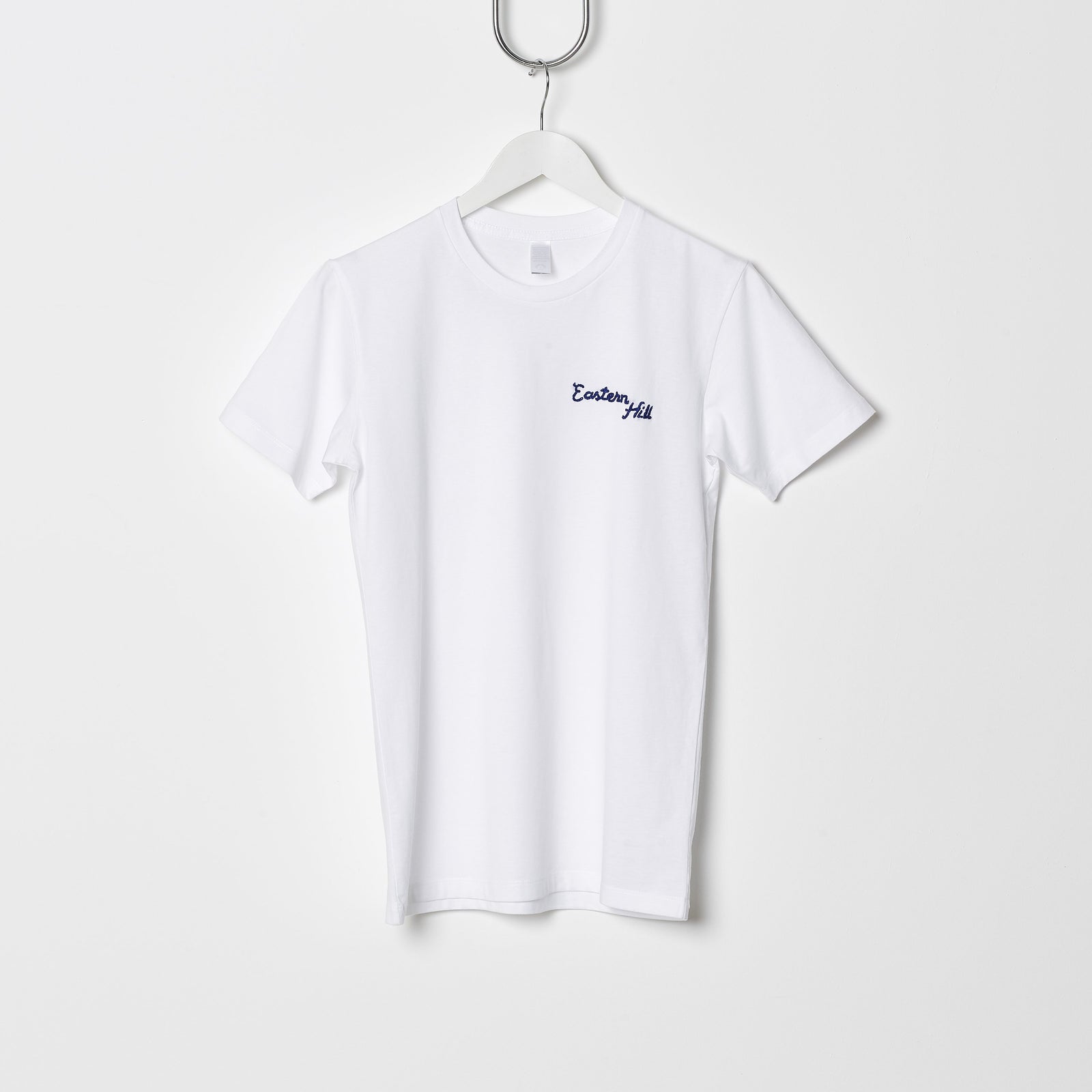 Eastern Hill General Supplies Chain Stitch Embroidered Tee - White/Royal