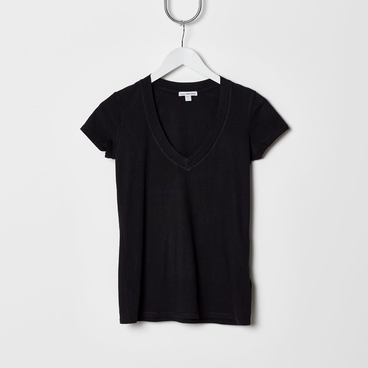James Perse Relaxed V Neck Tee - Black