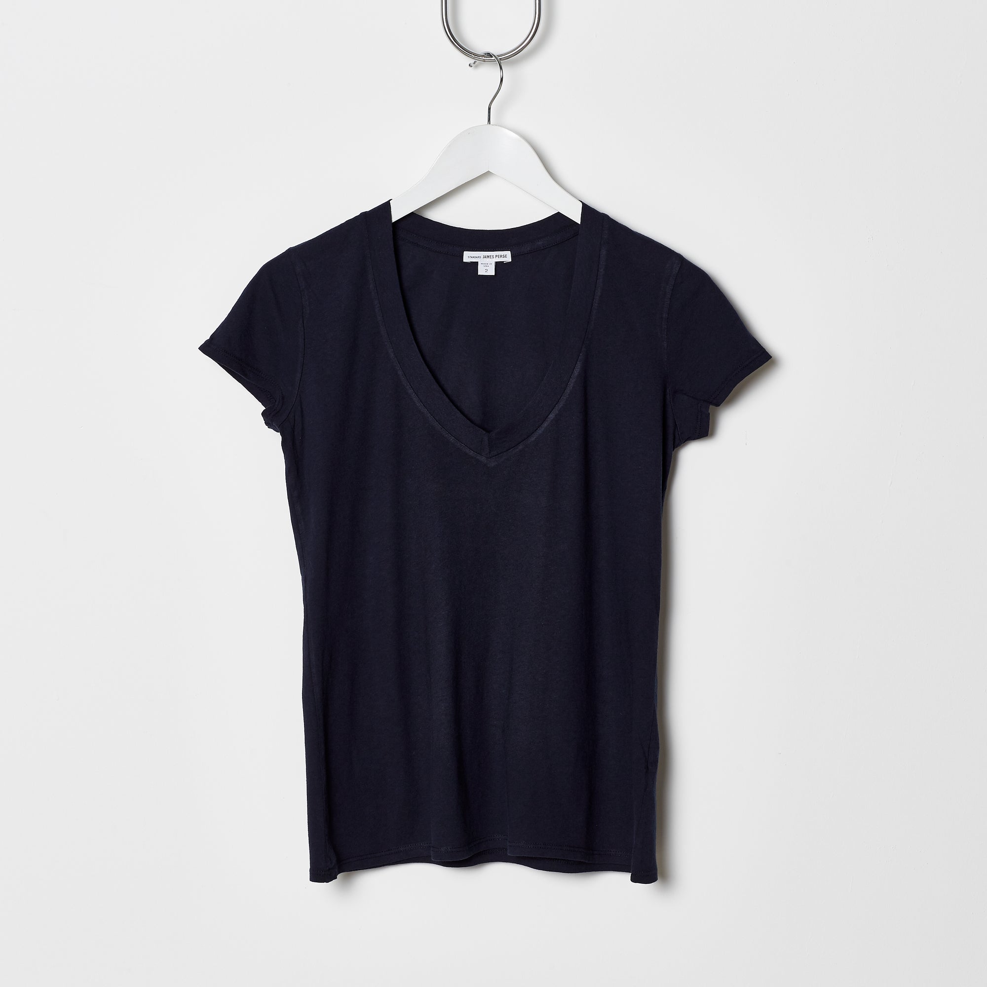 James Perse Relaxed V Neck - Navy