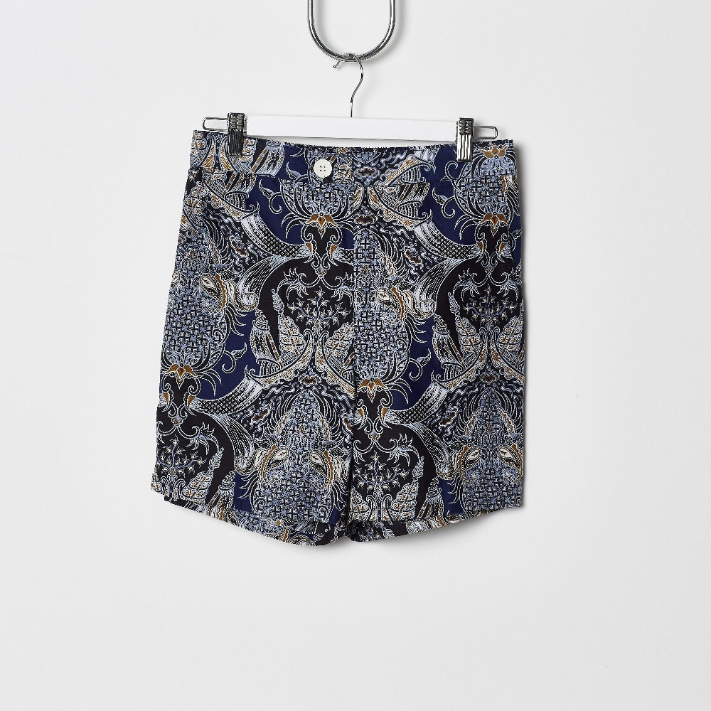 Footage Straits Shorts - Navy/Gold Pineapples