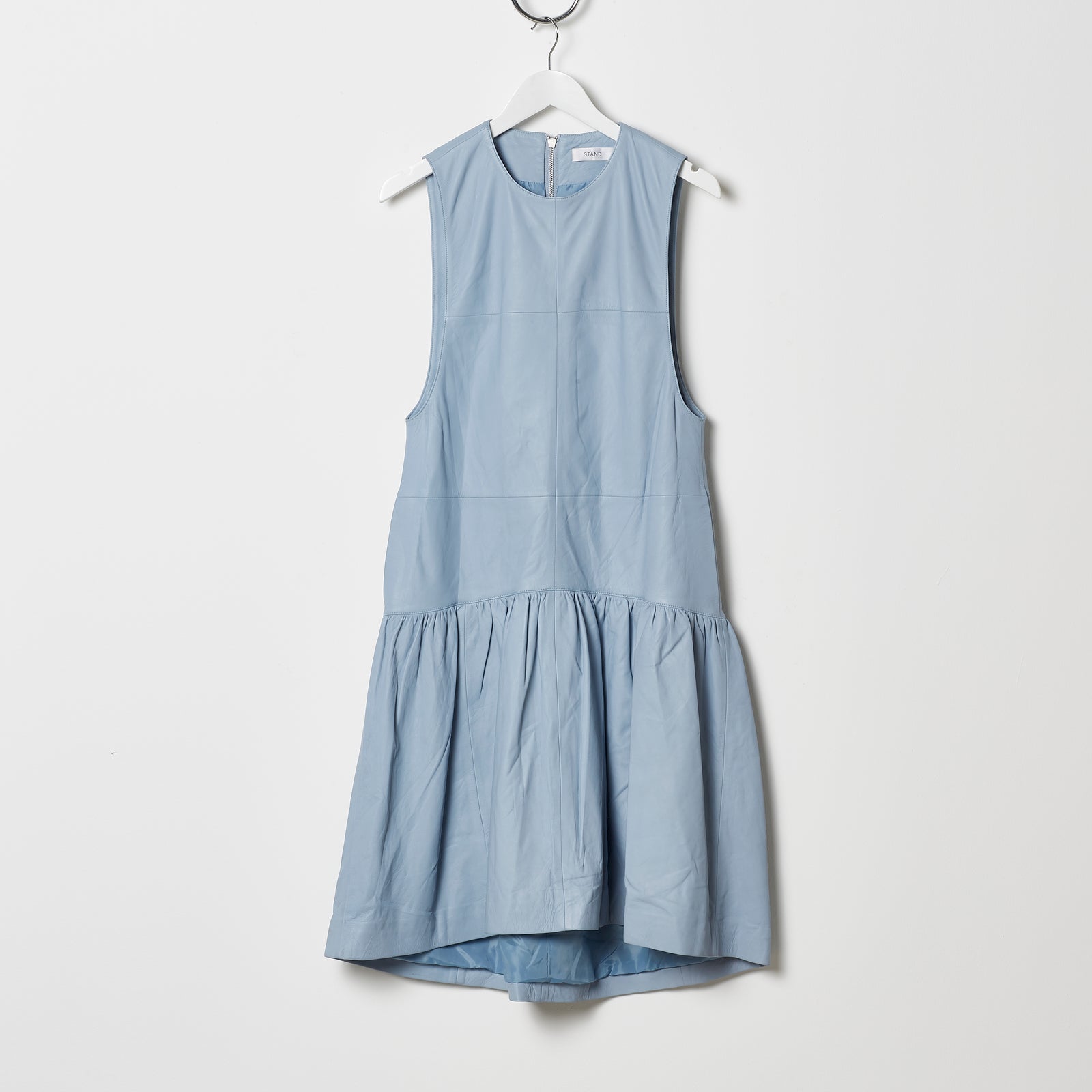 Stand Studio Leather Dress - Baby Blue