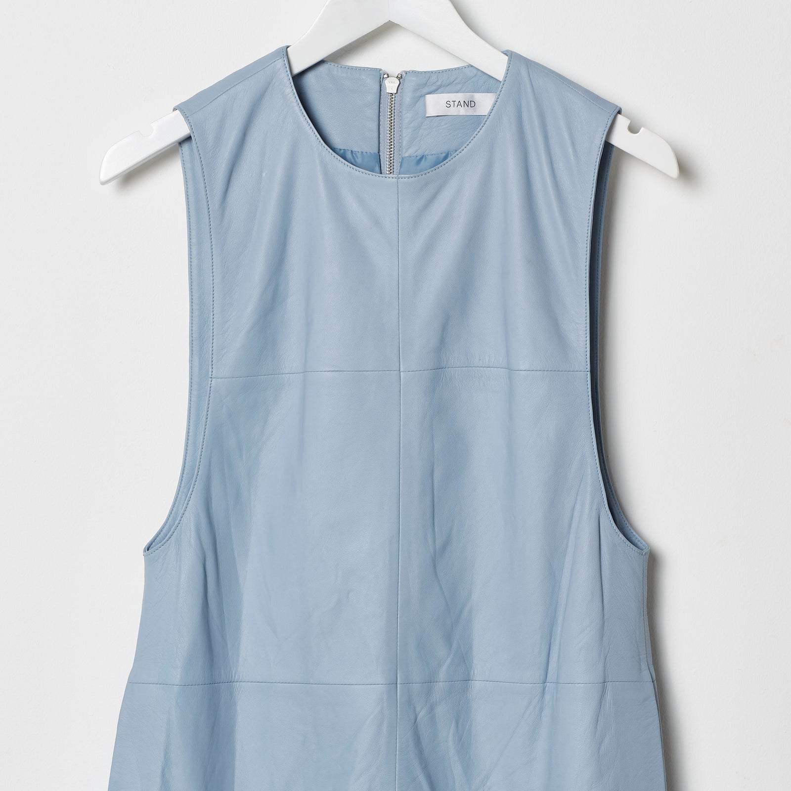 Stand Studio Leather Dress - Baby Blue