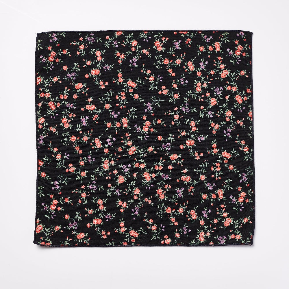 素材口袋方巾 - 花卉印花