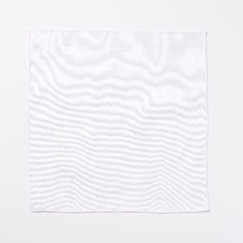 Footage Pocket Sqare - White