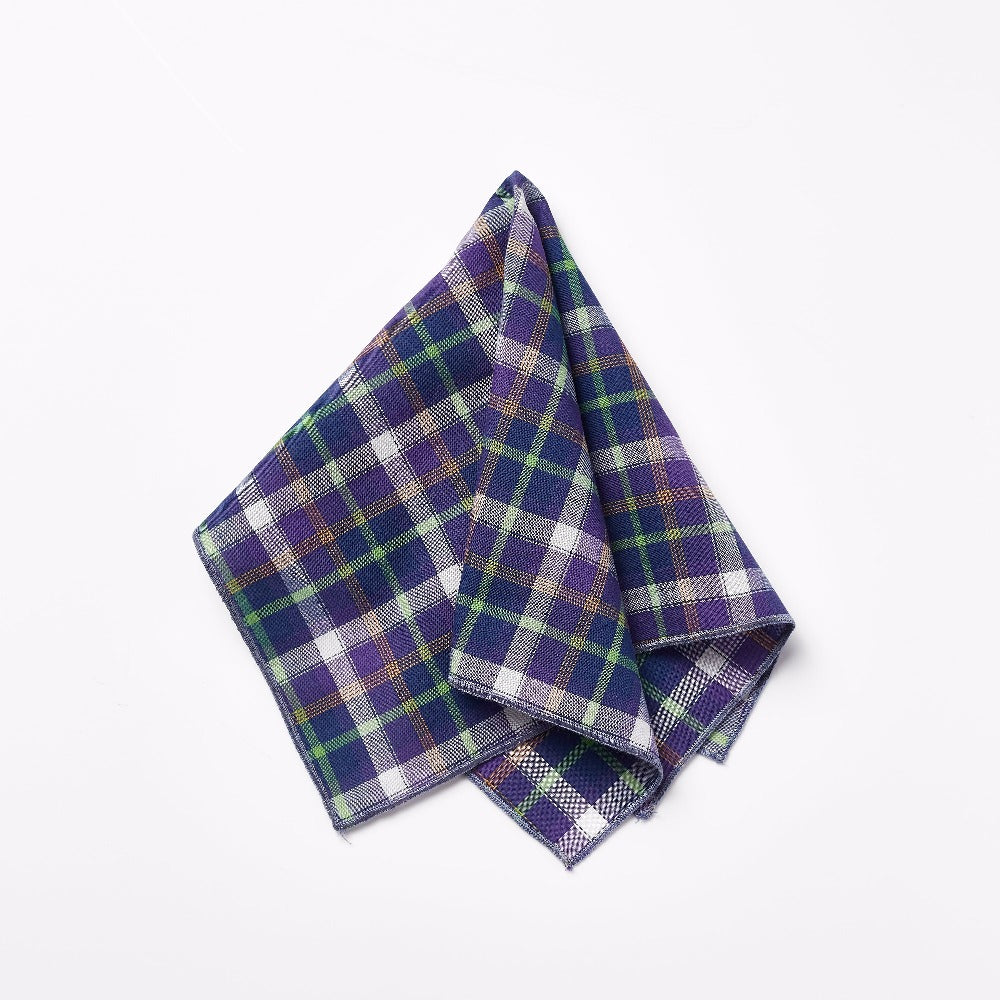 Footage Pocket Square - Madras Check