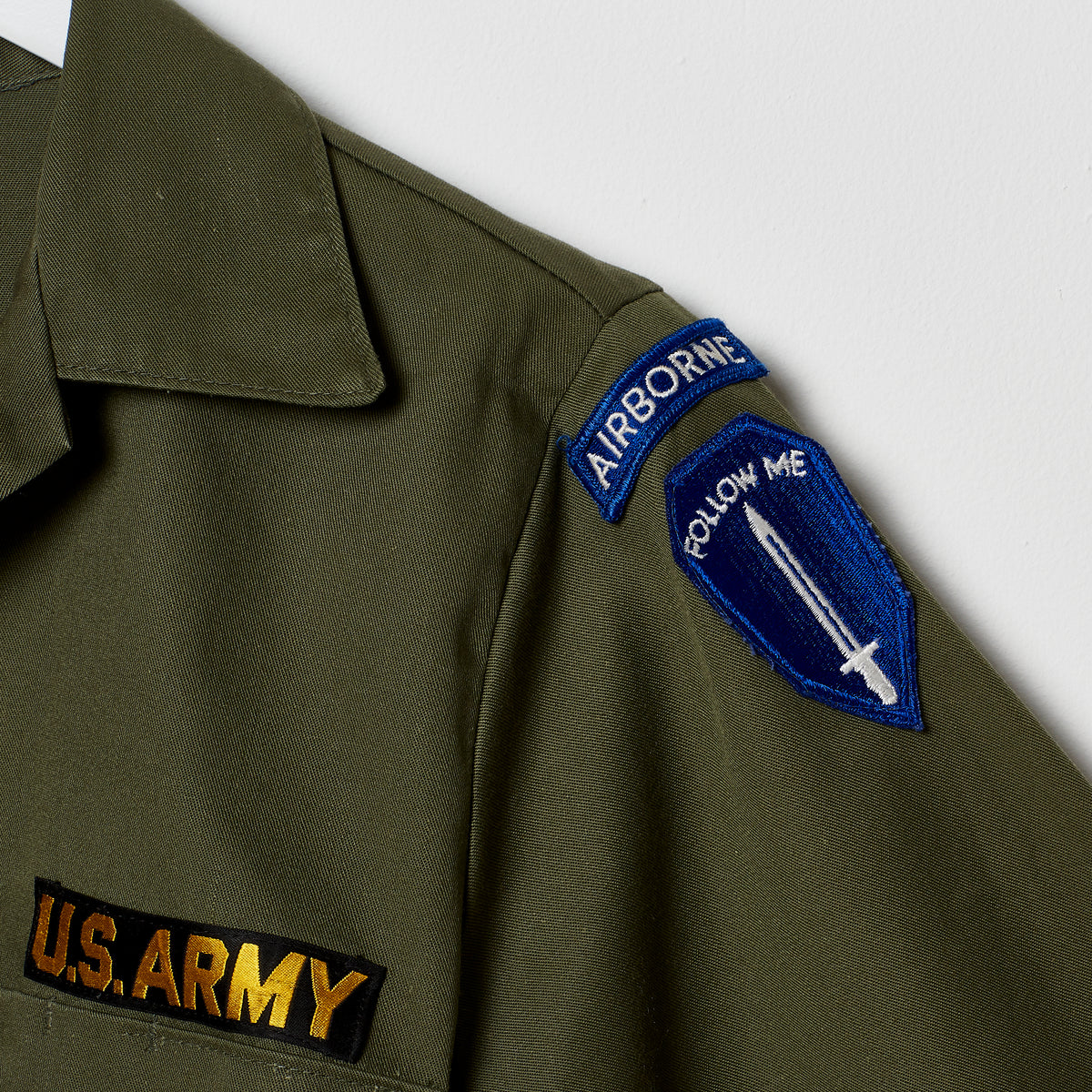 复古 OG-507 疲劳衬衫 - 美国陆军步兵学校，3 型