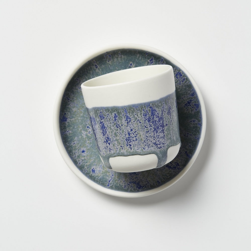Studio Enti for Footage Cup and Small Dish Set - Sea Spray