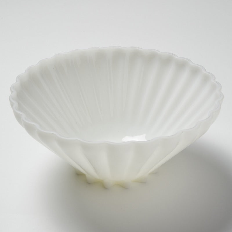 Vintage Milk Glass Salad Bowl