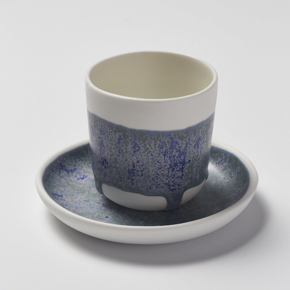Studio Enti for Footage Cup and Small Dish Set - Sea Spray