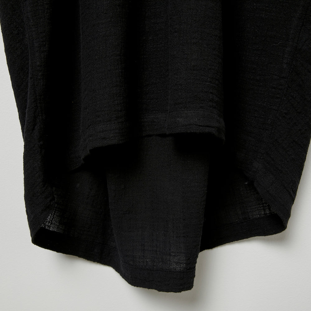 Black Crane Cocoon Dress - Black