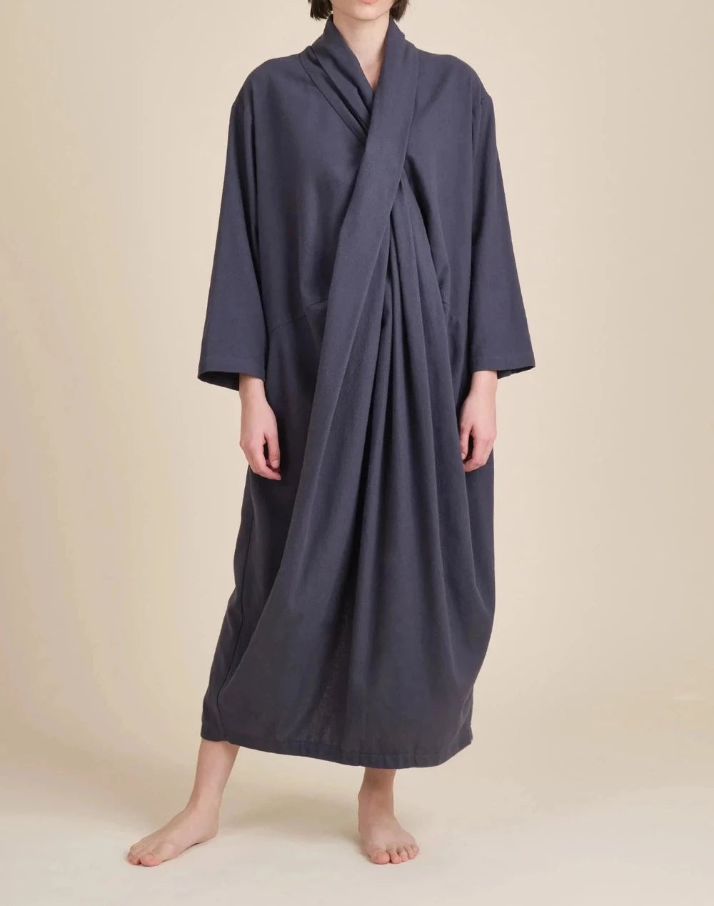 Black Crane Crossed Dress Midnight