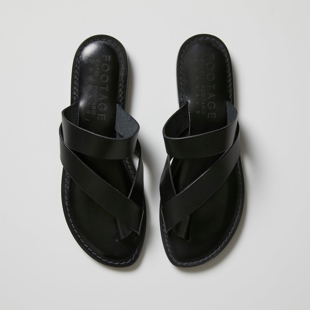 Capri Positano Sandals Tropea in Black