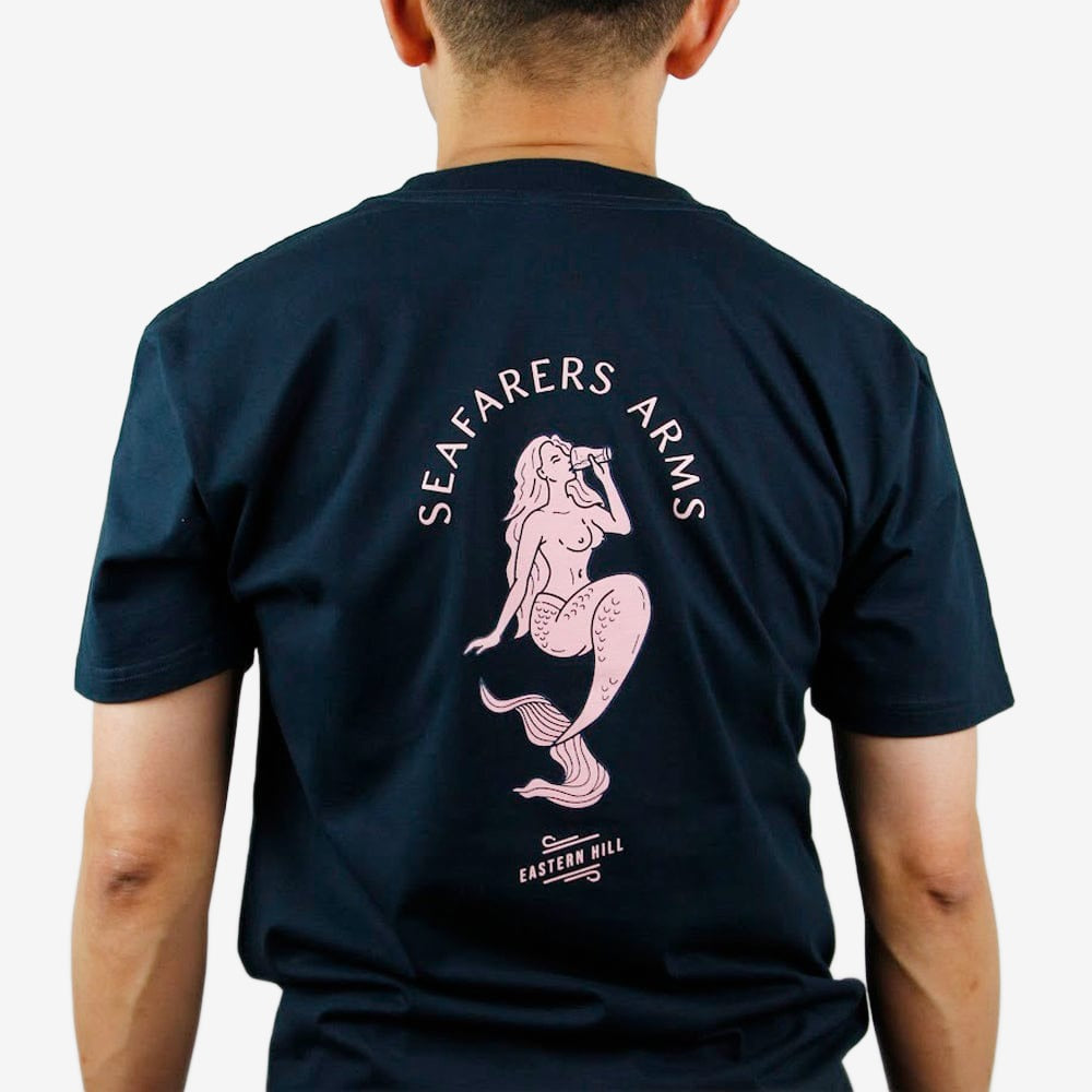 Eastern Hill General Supplies Seafarer&#39;s Arms Tee - Midnight/Pink